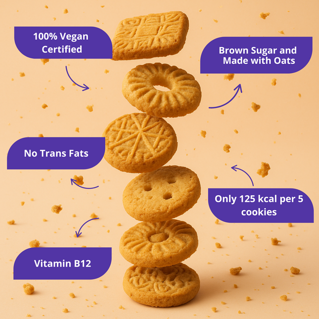 Galletitas Veganas Vainilla – Caja x12 unidades de 170g