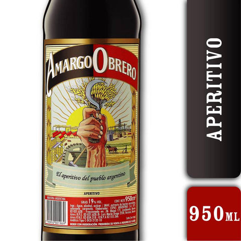 Aperitivo Amargo Obrero, 950 ml / 33,51 oz