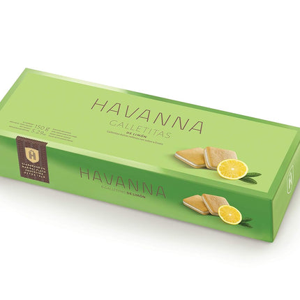 Havanna Galletas horneadas rellenas de crema de limón suave /caja x 12 unidades /300g-10.58 oz