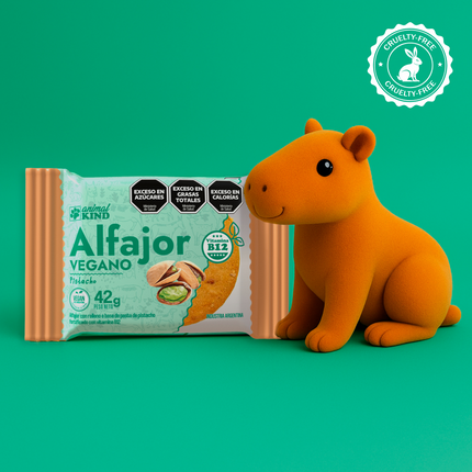 Alfajor Vegano Pistacho – Sin baño de chocolate x18 unidades 45g