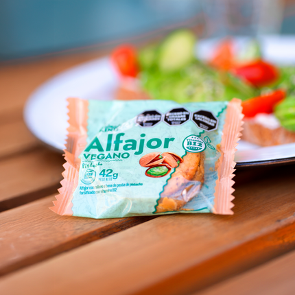 Alfajor Vegano Pistacho – Sin baño de chocolate x18 unidades 45g