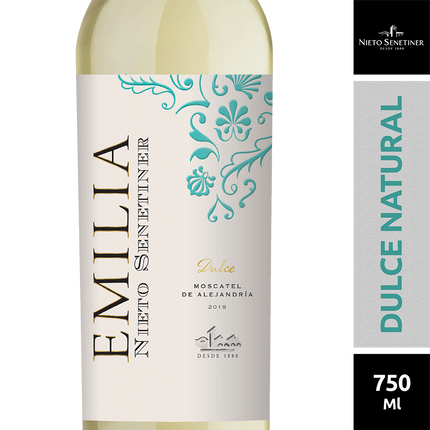 Emilia Dulce Natural Blanco 750 ml – Vino blanco dulce argentino – Envío internacional