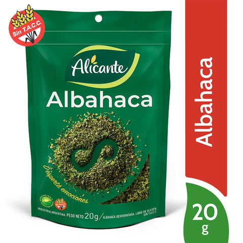 Albahaca Alicante Sin TACC, 20 g / 0,70 oz