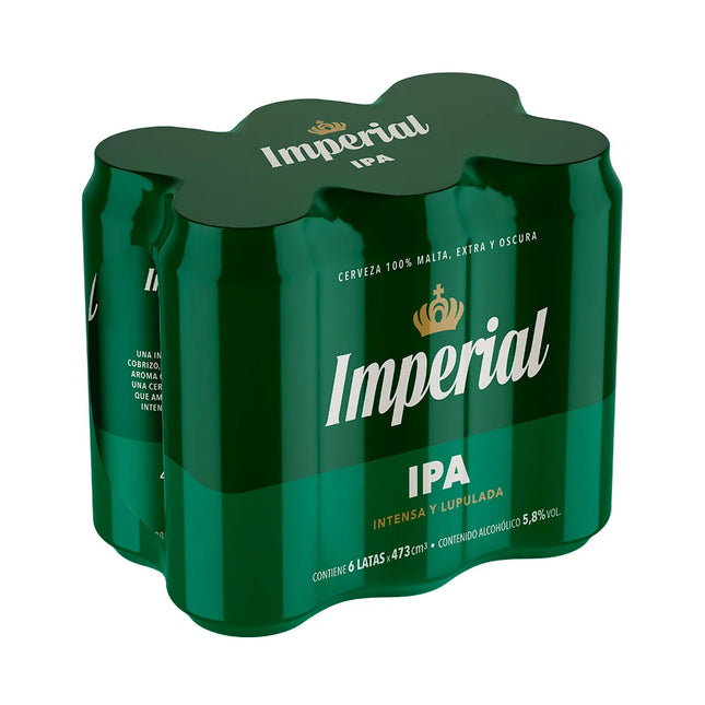 Cerveza Imperial IPA 473 ml / 99,88 oz (pack de 6)