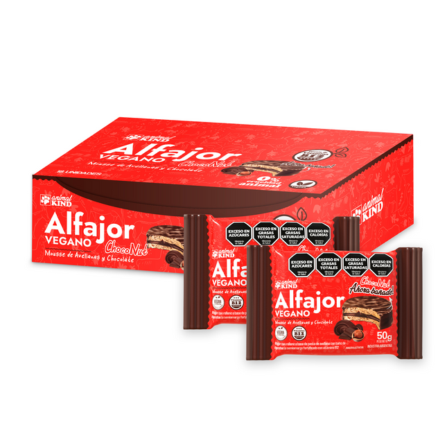 Alfajor Vegano ChocoNut con Chocolate – Caja x18 | Click & Foods