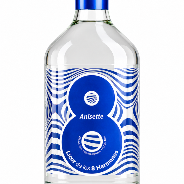 Licor Anís de los 8 Hermanos Azul 1 L / 33.81 oz