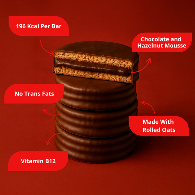 Alfajor Vegano ChocoNut – Bañado en chocolate (50g) x18 unidades