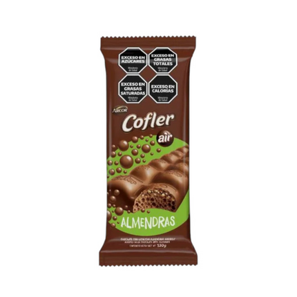 Arcor Cofler Air Almendras Chocolate con Leche Aireado – Caja 12unidades x 100 g / 3.52 oz