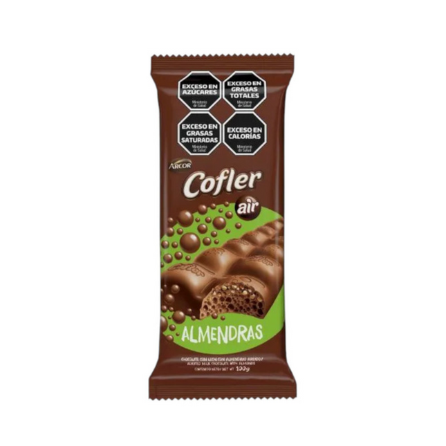 Arcor Cofler Air Almendras Chocolate con Leche Aireado – Caja 12unidades x 100 g / 3.52 oz