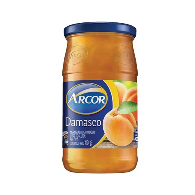 Frasco de Mermelada Arcor de damasco clásica y dulce, 454 g / 16.01 oz
