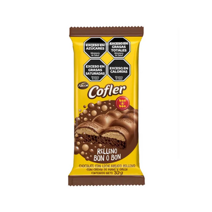 Arcor Cofler Air Chocolate con Leche Aireado Relleno Bon o Bon – Caja 10unidades x 67 g / 2.36 oz