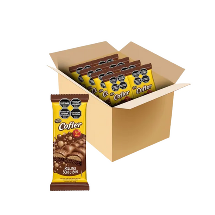 Arcor Cofler Air Chocolate con Leche Aireado Relleno Bon o Bon – Caja 10unidades x 67 g / 2.36 oz