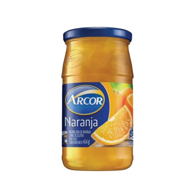 Frasco de Mermelada Arcor Más Fruta sabor naranja clásica y dulce, 454 g / 16.01 oz