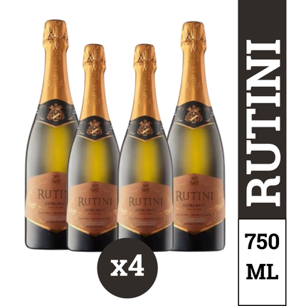 Bodega Rutini Extra Brut Pack 4 botellas 750 ml – Espumante Argentino de Mendoza