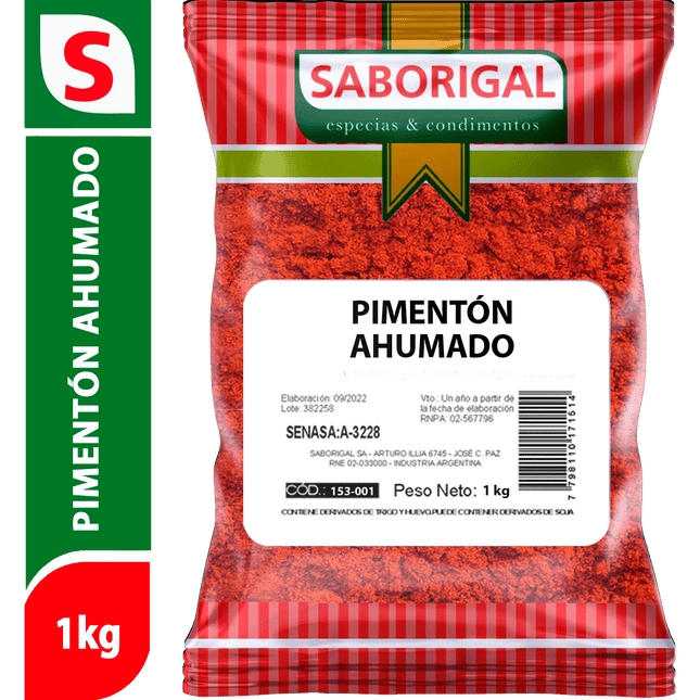 Pimentón Ahumado Saborigal, 1 kg / 35,27 oz
