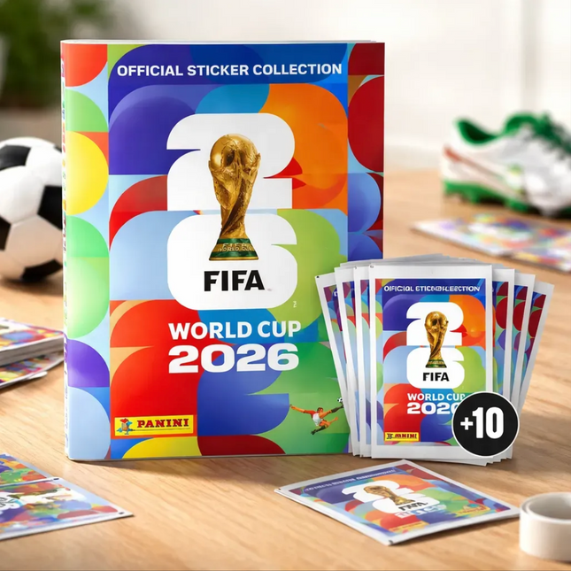 Panini FIFA World Cup Sticker Album + 10 Packs – Argentina Soccer Collectors Edition