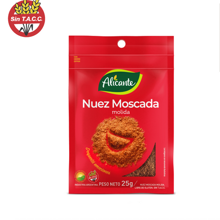 Nuez Moscada Alicante Sin TACC 25 g – Envío internacional