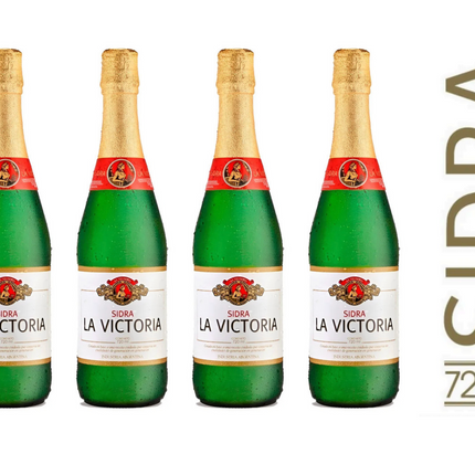 Combo de 4 Sidra Etiqueta Blanca La Victoria, 720 ml