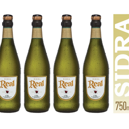 Combo 4 Sidras Tradicional , Real etiqueta  Blanca 750ml