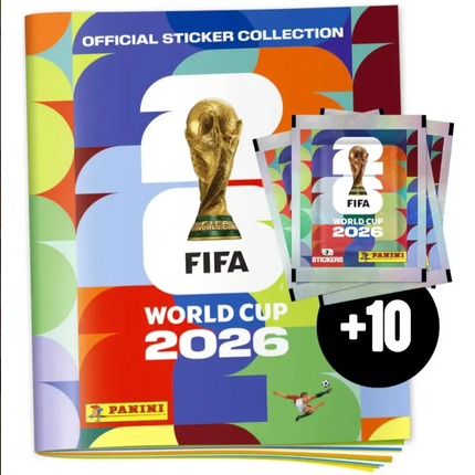 Panini FIFA World Cup Sticker Album + 10 Packs – Argentina Soccer Collectors Edition