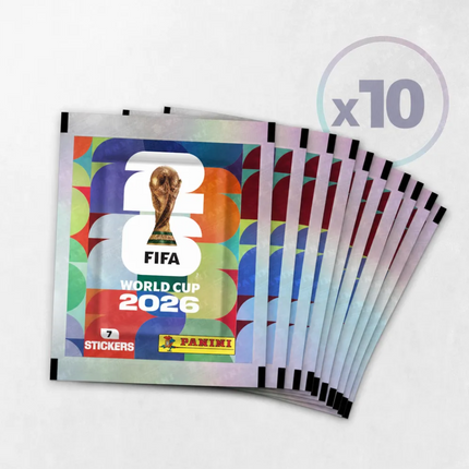 Panini FIFA World Cup Sticker Packs (10-Pack Bundle) – Argentina Soccer Collectibles