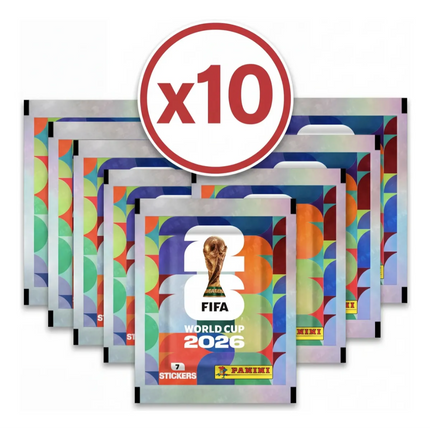 Panini FIFA World Cup Sticker Packs (10-Pack Bundle) – Argentina Soccer Collectibles