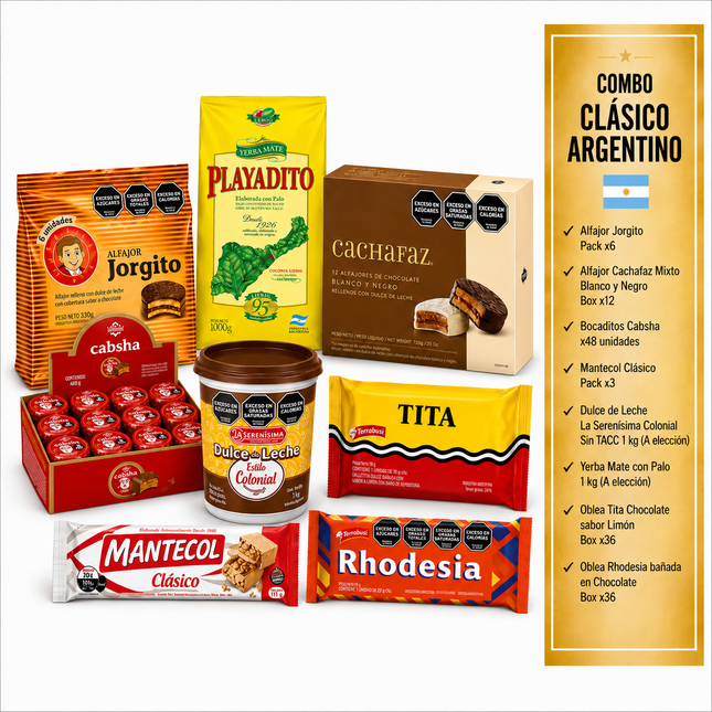 Combo Clásico Argentino - Con tus productos preferidos.