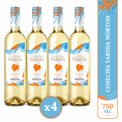 Combo de 4 Vinos Blanco Dulce Cosecha Tardia Norton, 750 ml / 25.36 oz