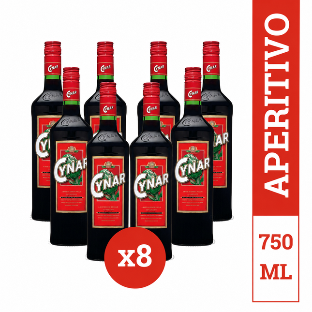 Combo de 8 Aperitivos Cynar, 750 ml / 25.36 oz