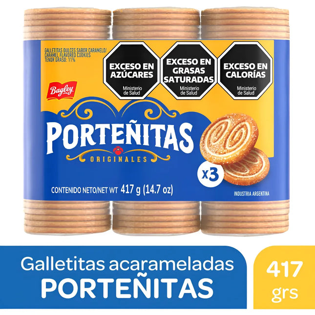 Porteñitas Bagley sugar cookies, 130 g / 4.58 oz