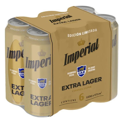 Cerveza Imperial Extra Lager 473 ml / 99,88 oz (pack de 6)