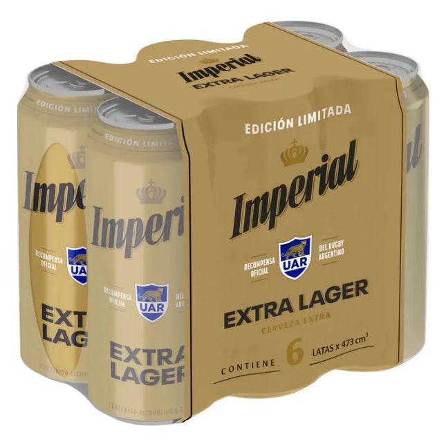Cerveza Imperial Extra Lager 473 ml / 99,88 oz (pack de 6)