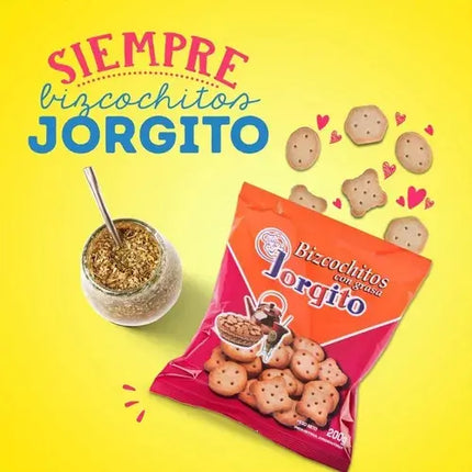 Bizcochitos Jorgito de Grasa Clasicos, 200 g / 7.05 oz (pack of 3)