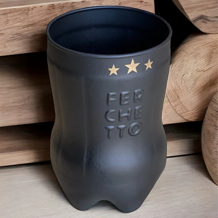 Vaso Fernet Ferchetto Negro 800 ml Campeones Del Mundo Negro. (Edicion Limitada)