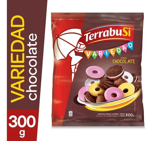 Variety Cookies TerrabuSi Chocolate flavor, 300 g / 10.58 oz