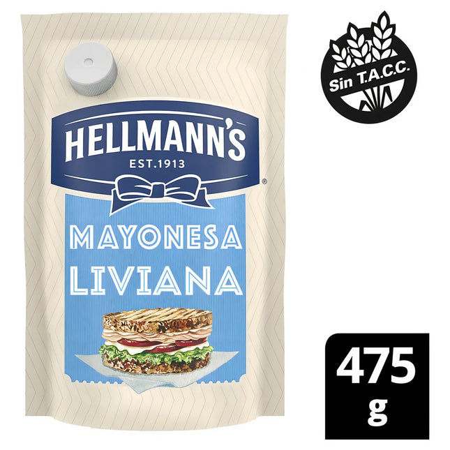 Mayonesa Liviana Sin TACC Hellmanns, 250 g / 8,35 oz