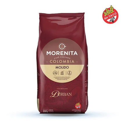 Cafe "La Morenita" Molido Tostado Colombia de 500 gramos
