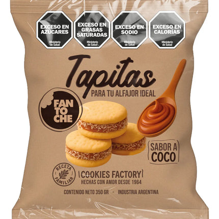 Tapitas Alfajor Coco Fantoche 350 g / 12.34 oz, (Original box of 12)