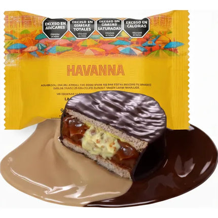 Alfajor Havanna Playa Grande Bristol 90 gramos, Caja de 8 unidades (Playa Bristol & Playa Grande Tribute)