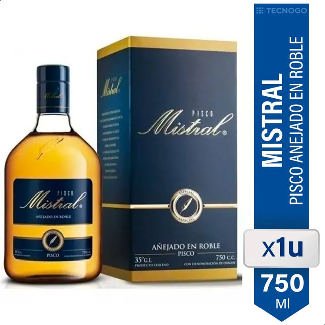 Pisco Mistral Especial 750 ml – Roble Americano (Chile)
