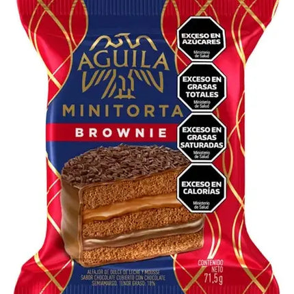 Alfajor Aguila Triple Minitorta Brownie, 71.5 g / 2.52 oz (Original box of 21)