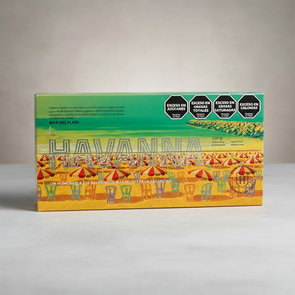 Alfajor Havanna Playa Grande Bristol 90 gramos, Caja de 8 unidades (Playa Bristol & Playa Grande Tribute)