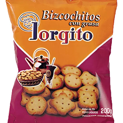 Bizcochitos Jorgito de Grasa Clasicos, 200 g / 7.05 oz