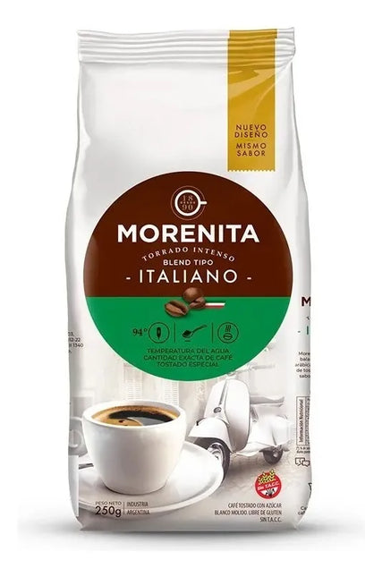 Cafe Morenita Torrado Intenso Blend Tipo Italiano 250g