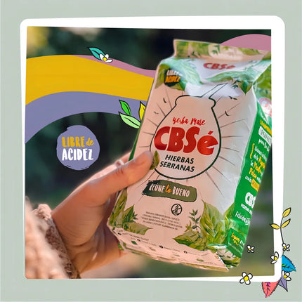Yerba Mate CBSE Hierbas Serranas Sin TACC, 1 kg / 35,27 oz