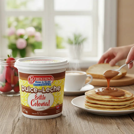 Dulce de Leche  La Serenisima Colonial Sin TACC, 1 Kg / 2.2 lb