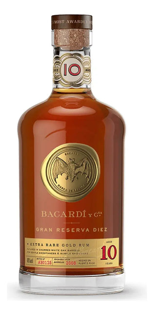 Bacardi Ron Añejo 10 Años - 1 lt / 33.81 oz