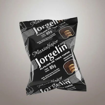 Alfajor Jorgelin Triple Negro con Dulce de Leche, 85 g / 2.99 oz (Original box of 24)