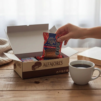 Alfajor Aguila Triple Minitorta Brownie, 71.5 g / 2.52 oz (Original box of 21)