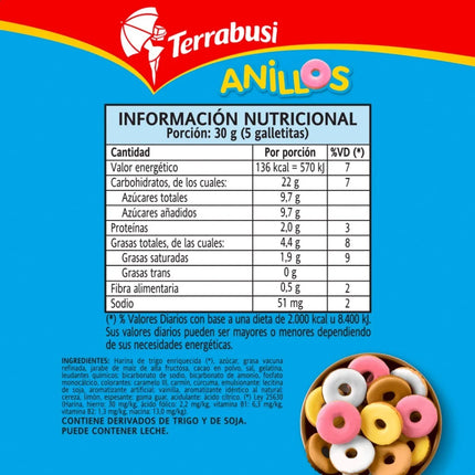 Sweet Cookies TerrabuSi Rings, 160 g / 5.64 oz